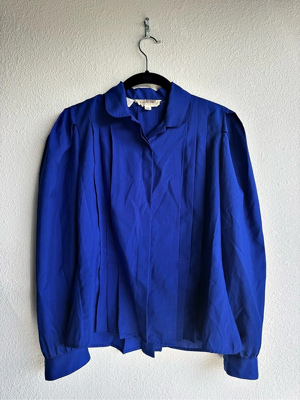 Vintage Steven Barry Blue Blouse Size 5/6